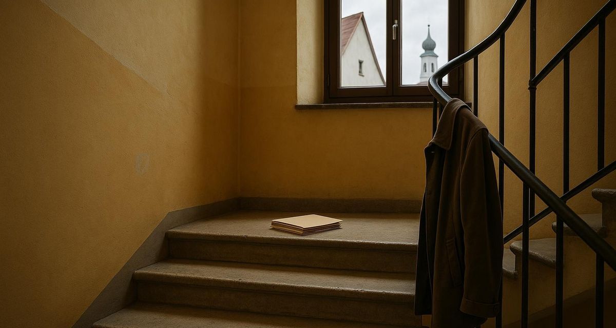 Trappenhuis van een ouder appartementengebouw in Oostenrijk